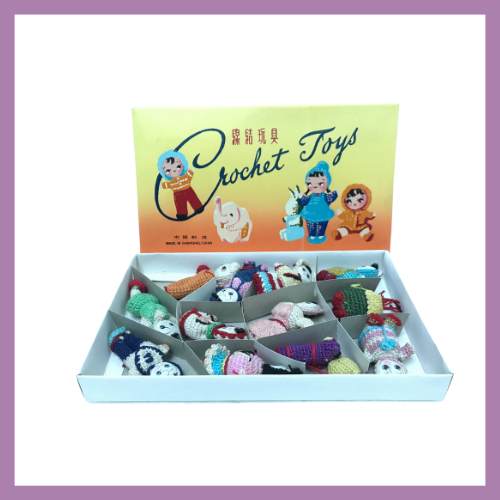 1960S CROCHET DOLLS SET (BOX)