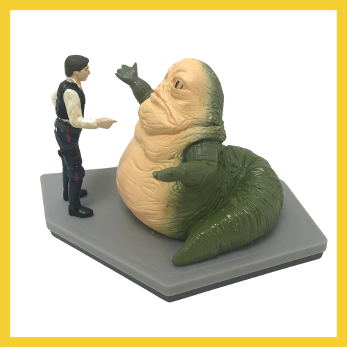 HAN SOLO/JABBA THE HUT FIGURINE