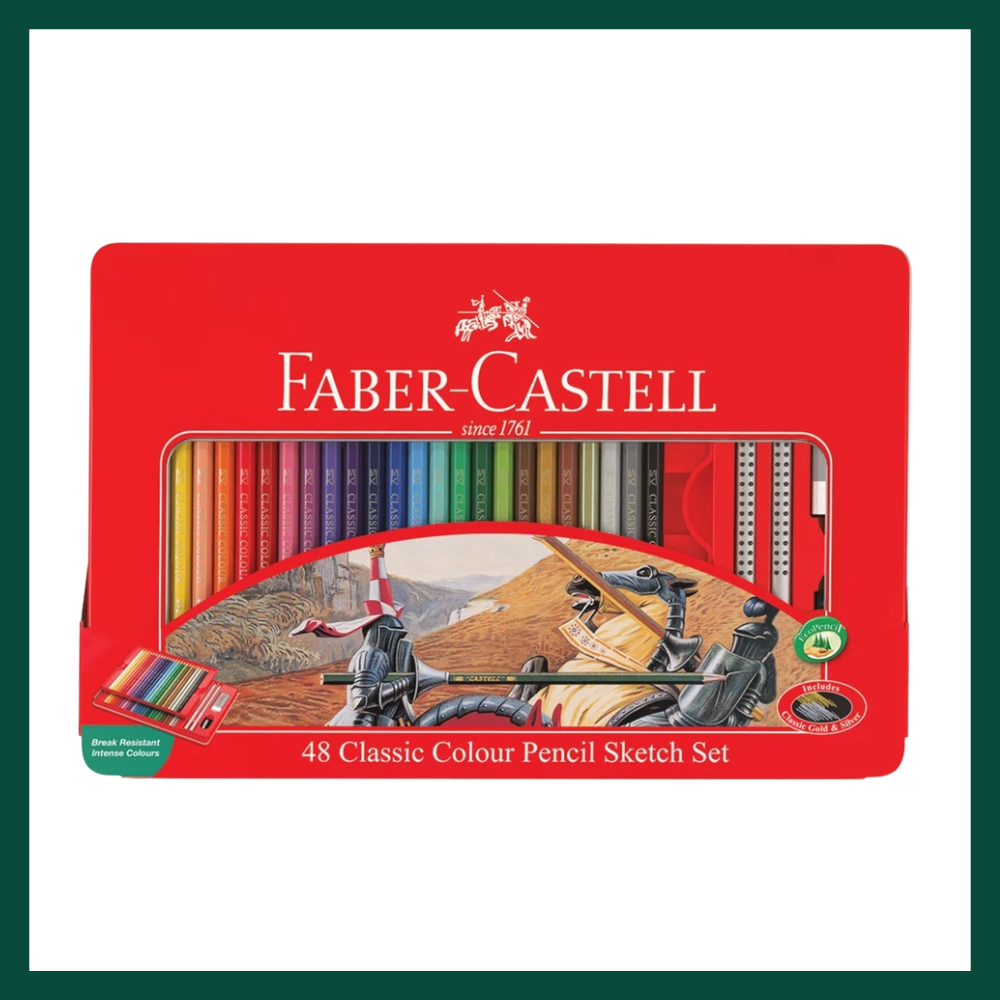 CLASSIC COLOR PCL SKETCH SET 48/METAL TIN (FSC)