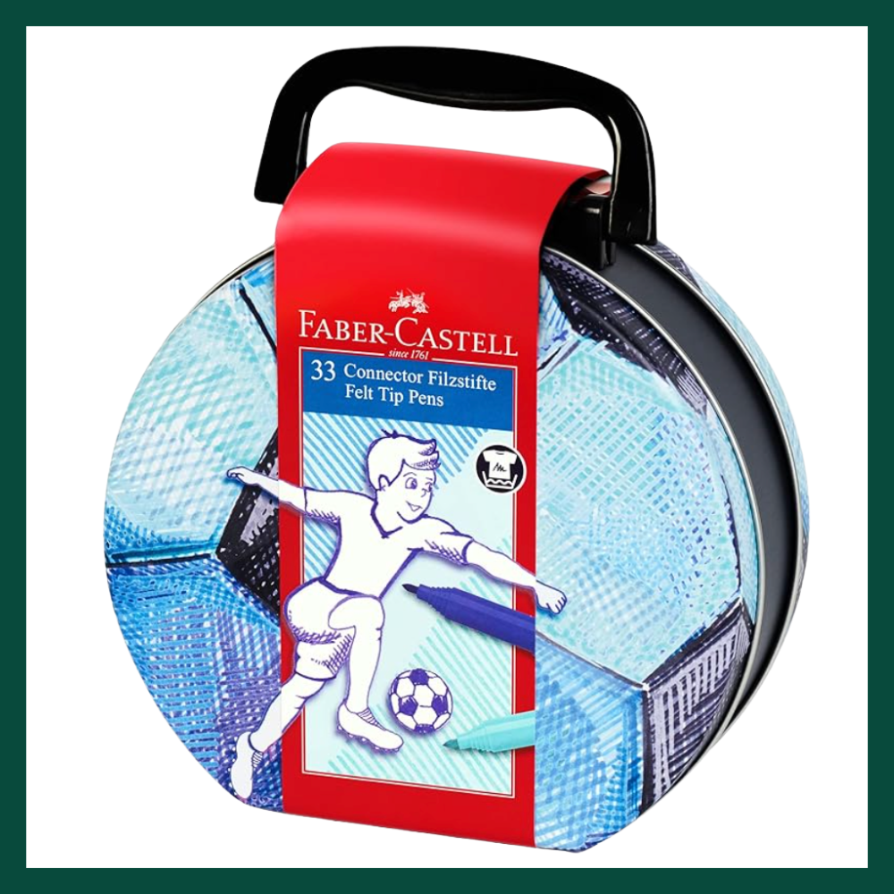CONNECTOR PEN SET 33 SOCCER BAG TIN