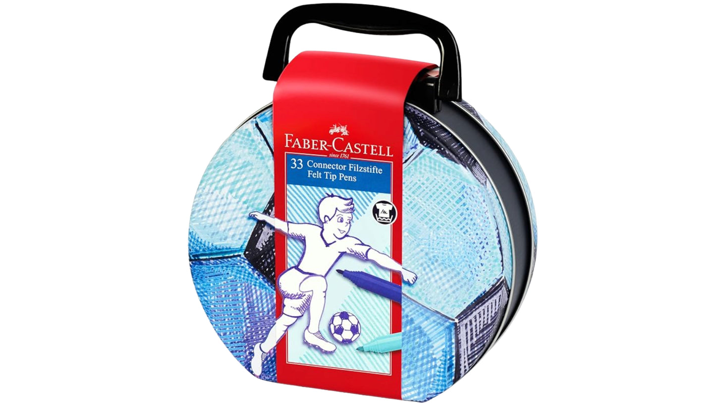 CONNECTOR PEN SET 33 SOCCER BAG TIN