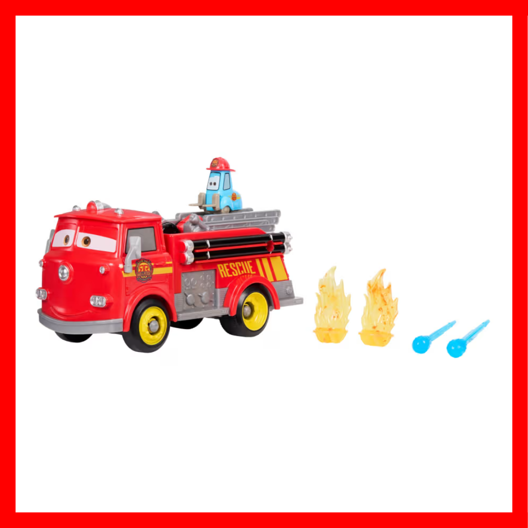 #JFL54 CARS RADIATOR SPRING RACE & RESCUE HERO RED
