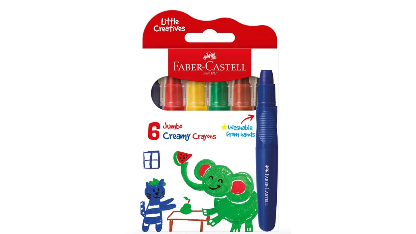 JUMBO CREAMY CRAYON BOX/6