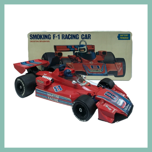 SMOKING F-1 RACING CAR