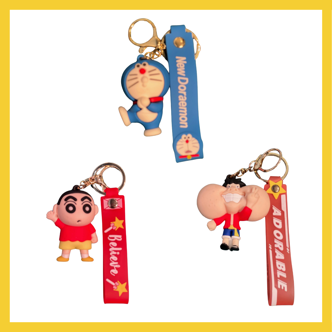 Cartoon Characters Assorted Keychains