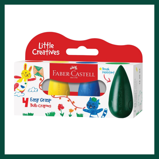 EASY GRASP BULB CRAYON BOX/4