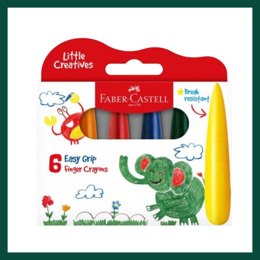 EASY GRIP FINGER CRAYON BOX/6