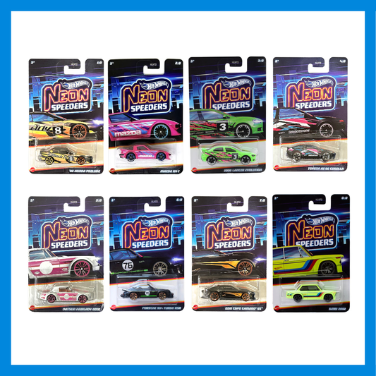 #HLH72 HW SILVER SERIES NEON SPEEDERS ASST