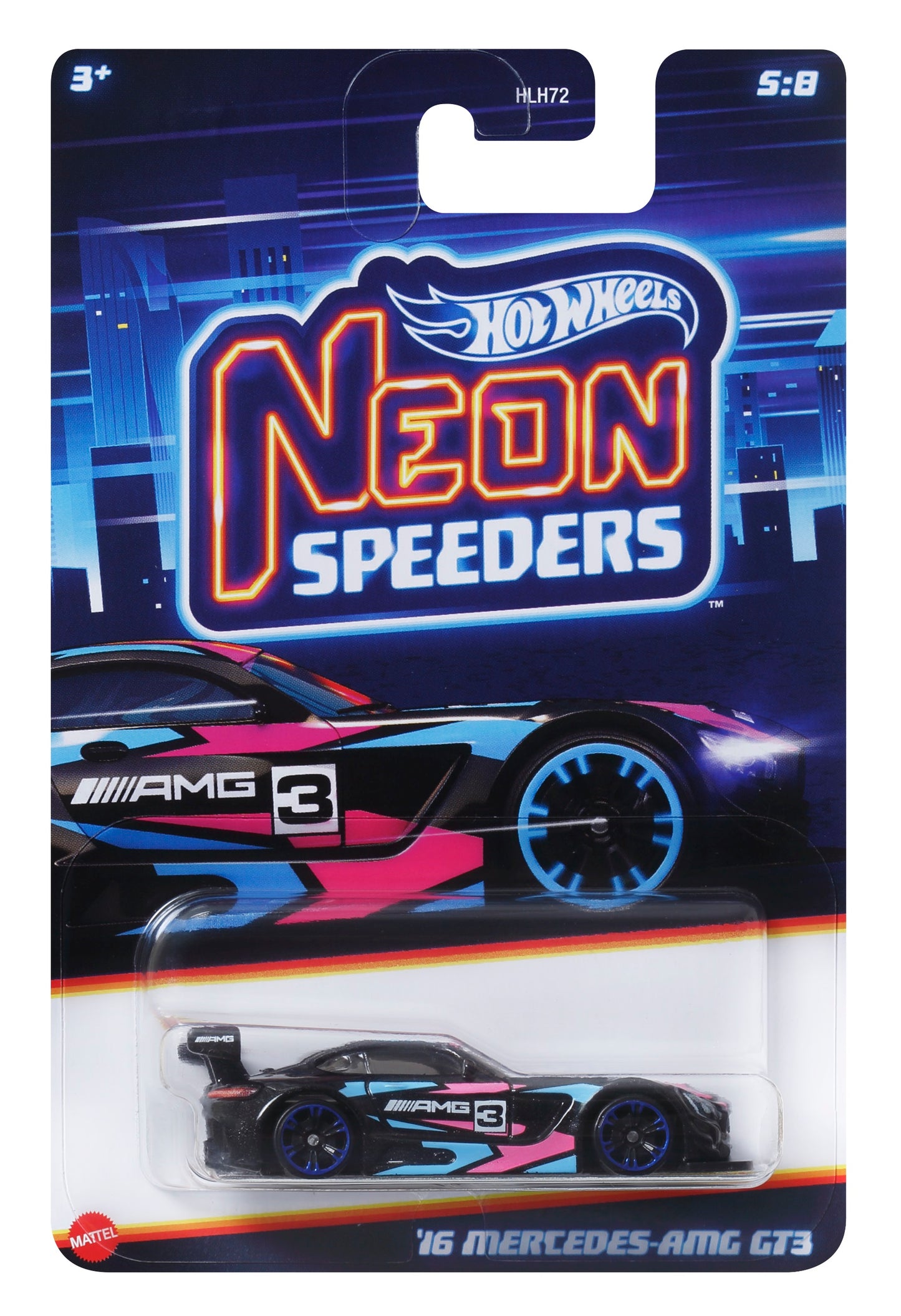 #HLH72 HW SILVER SERIES NEON SPEEDERS ASST