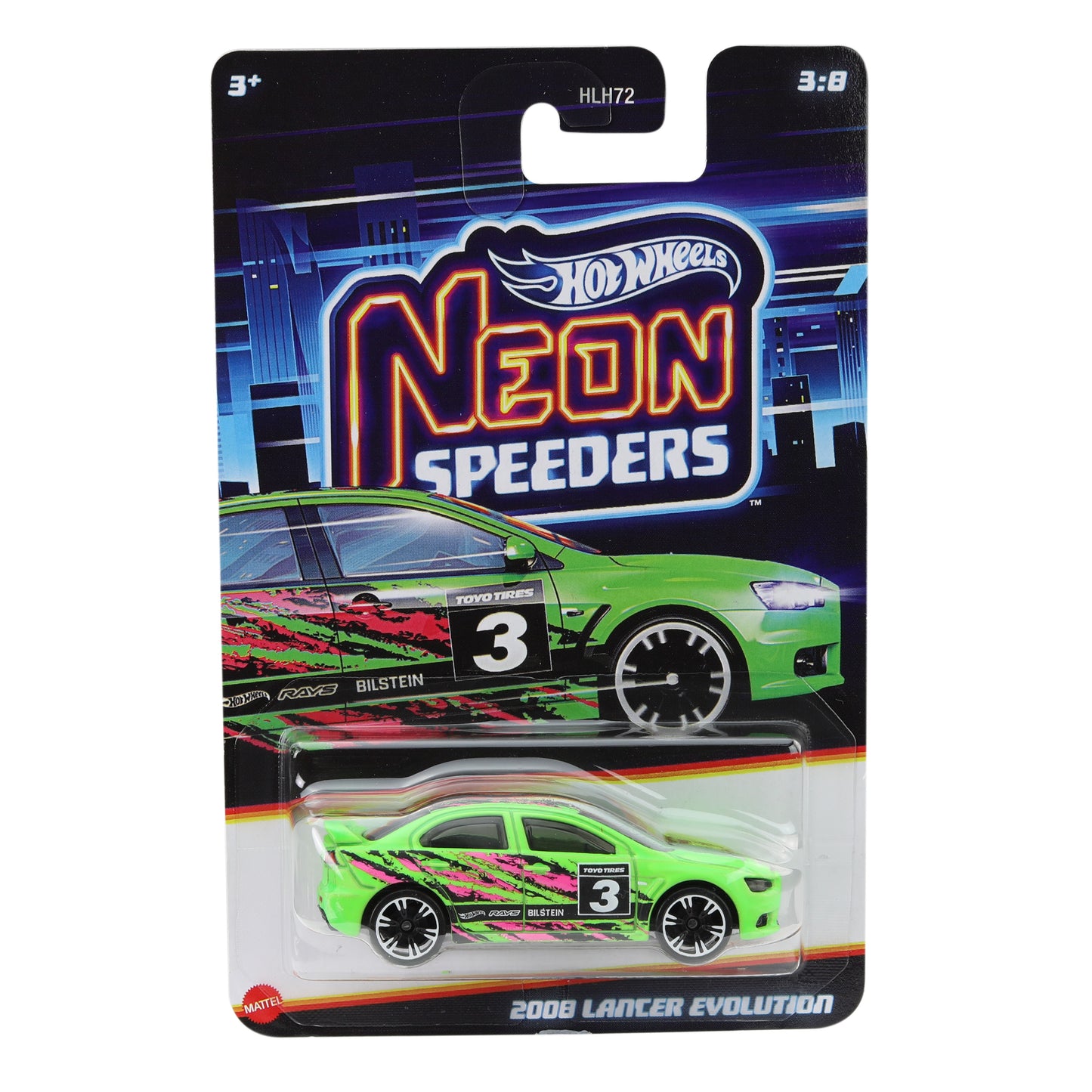 #HLH72 HW SILVER SERIES NEON SPEEDERS ASST