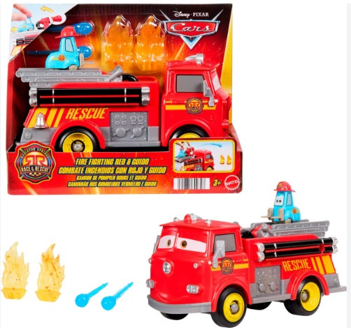 #JFL54 CARS RADIATOR SPRING RACE & RESCUE HERO RED