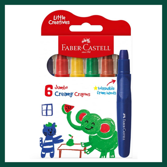 JUMBO CREAMY CRAYON BOX/6