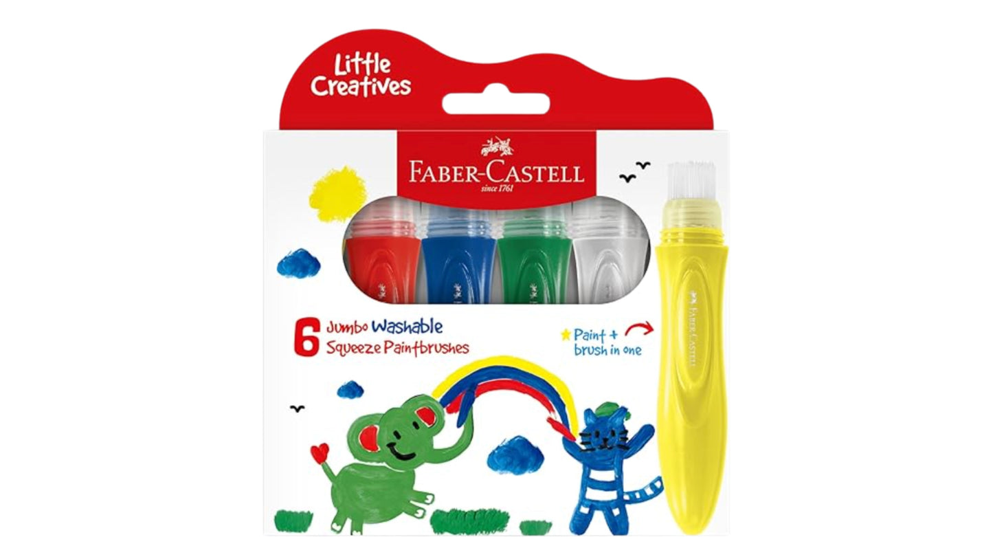 JUMBO WASHABLE SQUEEZING PAINTBRUSH BOX/6