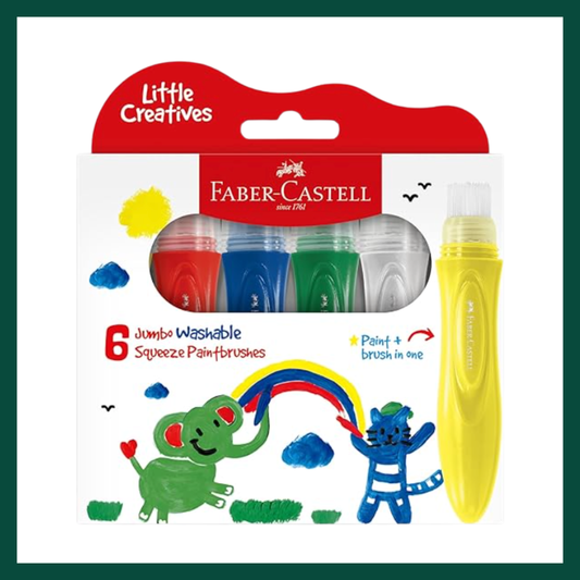 JUMBO WASHABLE SQUEEZING PAINTBRUSH BOX/6