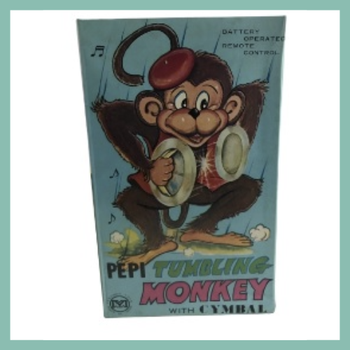 PEPI TUMBLING MONKEY WITH CYMBAL