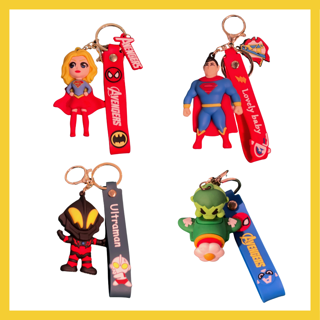 Super Heroes Assorted Keychains